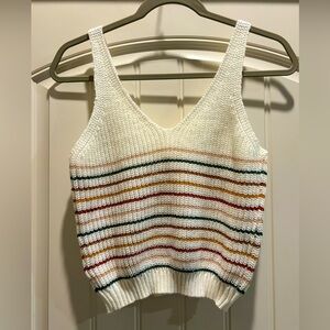Vintage knit crop tank